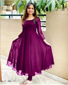 shivdharakurti Women A-line Purple Dress - Buy shivdharakurti Women A-line Purple  Dress Online at Best Prices in India | Flipkart.com