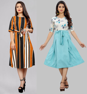 Mudrika women's maxi multicolor dress hot sale
