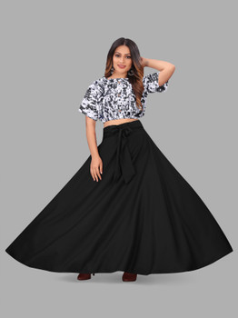 okf Women Crop Top Skirt Set Buy okf Women Crop Top Skirt Set Online at Best Prices in India Flipkart