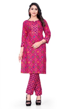 Cotton Printed Kurti with Plazo, Size: XL at Rs 785 in Jaipur