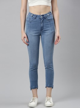 Showoff Skinny Women Dark Blue Jeans - Buy Showoff Skinny Women Dark Blue  Jeans Online at Best Prices in India