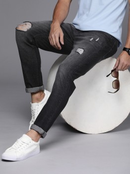 WROGN Slim Men Dark Grey Jeans - Buy WROGN Slim Men Dark Grey Jeans Online  at Best Prices in India