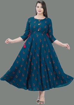 NUPITAL Women Printed Anarkali Kurta Buy NUPITAL Women Printed