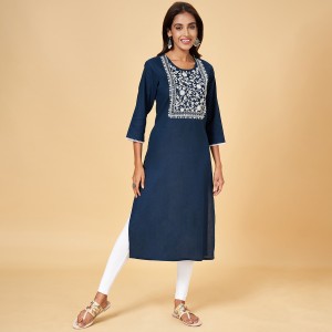 Rangmanch by Pantaloons Women Solid A-line Kurta - Buy Rangmanch by  Pantaloons Women Solid A-line Kurta Online at Best Prices in India