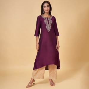 Rangmanch by Pantaloons Women Solid A-line Kurta - Buy Rangmanch by  Pantaloons Women Solid A-line Kurta Online at Best Prices in India