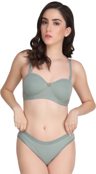Buy online Brown Cotton Bras And Panty Set from lingerie for Women by  Liigne for ₹300 at 70% off