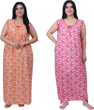 Sleeveless hot sale nighty flipkart