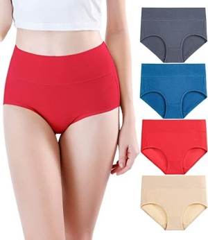 Buy SHAPERX Women Cotton High Rise Hipster Panty Underwear Everyday Briefs,  Multicolor Pack of 4 Assorted Colour Online In India At Discounted Prices