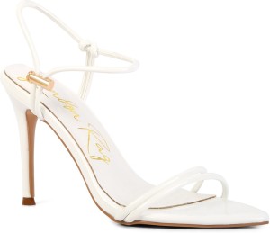 Babie White Strappy High Heel Sandals