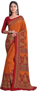 Buy Jaanvi Fashion Printed Kalamkari Silk Blend Pink Sarees Online @ Best  Price In India