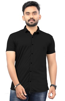 T.RRR. COLLECTION Men Solid Casual Blue Shirt - Buy T.RRR. COLLECTION Men  Solid Casual Blue Shirt Online at Best Prices in India | Flipkart.com