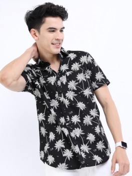 PEOPLE Men Printed Casual Black White Shirt Buy PEOPLE Men Printed Casual Black White Shirt Online at Best Prices in India Flipkart