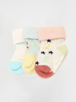 MEE MEE Cozy Feet Anti Skid Cotton Baby Socks (PACK OF 3) – Online Shopping  site in India