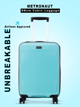 METRONAUT ABS Luggage Bag Cabin Suitcase 4 Wheels 20 inch Blue Price in India Flipkart