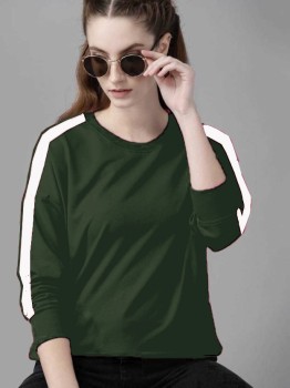 FIONAA TRENDZ Full Sleeve Solid Women Sweatshirt - Buy FIONAA