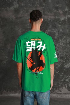 Buy Bonkers Corner Men Green Typography Printed Raw Edge Loose T Shirt -  Tshirts for Men 22517430