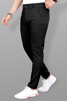 Msscreation Slim Fit Men Black Trousers - Buy Msscreation Slim Fit