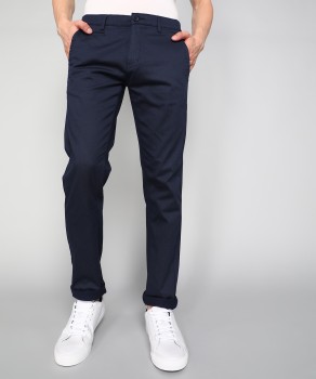 Netplay Slim Fit Men Dark Blue Trousers - Buy Netplay Slim Fit Men Dark Blue  Trousers Online at Best Prices in India