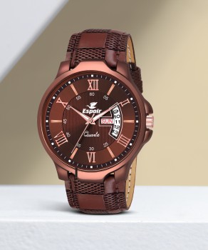 FOGG 1164 BR 1164 BR Brown Day and Date Unique New Analog Watch