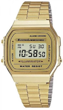 Gold plated digital watch 2025