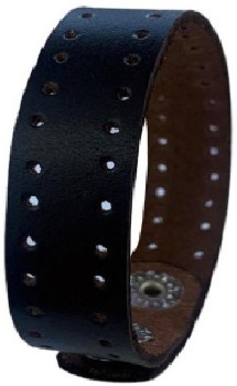 TREND-DY Jesus black leather wristband for Men/Boys Men Price in