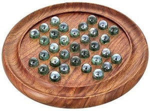 Desi Toys Solitaire , Brainvita , Buddhijaal Game with Marbles