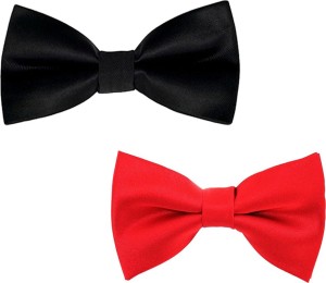 Civil Outfitters Red Bow Solid Men Tie - Buy Red Civil Outfitters
