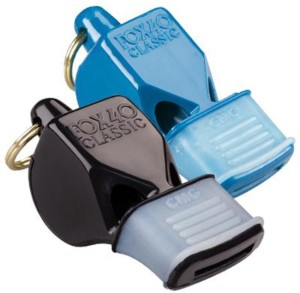 Fox 40 Classic Finger Grip Referee Whistle :: Bayer Team Sports