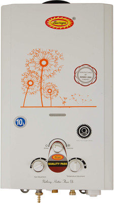 SURYA 10 L Gas Water Geyser (Geyser-10L, White) Price in India - Buy SURYA  10 L Gas Water Geyser (Geyser-10L, White) online at Flipkart.com
