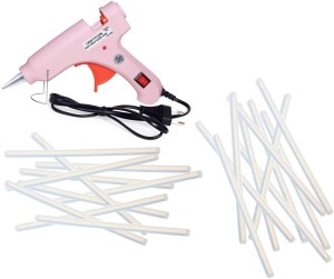 Glun PINK 20W 20WATT WITH 10 TRANSPARENT STICKS Standard Temperature Corded Glue  Gun Price in India - Buy Glun PINK 20W 20WATT WITH 10 TRANSPARENT STICKS  Standard Temperature Corded Glue Gun online