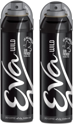 EVA Deo Spray Wild Black 150ml With 20 Extra Deodorant Spray