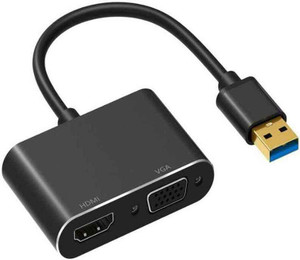 microware HDMI Adapter 0.2 m USB A 3.0 to Dual HDMI Multi monitor