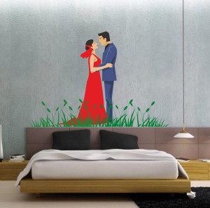 DivineDesigns 41 cm Couple Love Sticker Self Adhesive Sticker Price in  India - Buy DivineDesigns 41 cm Couple Love Sticker Self Adhesive Sticker  online at