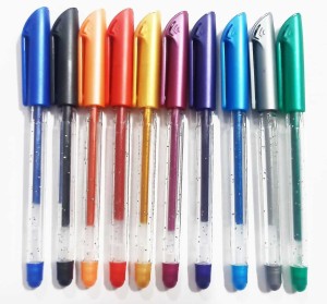 Plastic Flair Glitter Gel Pen at Rs 90/pack in Noida