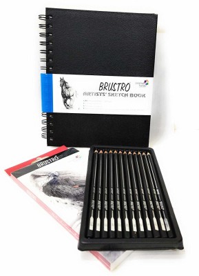 SKYGOLD A5 SKETCH BOOK 140 GSM WITH CAMLIN DRAWING PENCIL SET  COMBO ART SET FOR ARTISTS - ART SET