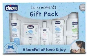 Chicco Baby Moments Gift Pack , Blue 0m+ -, Buy Baby Care Combo in India