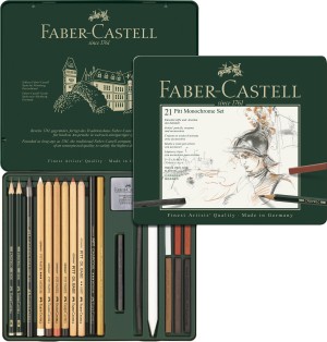 FABER-CASTELL Black matt 1111 Drawing Pencils (Pack of 10)  Pencil 