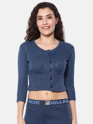 Lux Cottswool Women Blue Solid Thermal Set - Price History