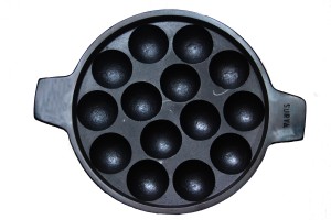 Khasiyat Bazaar Cast Iron Appam Pan, For Kitchen, Round