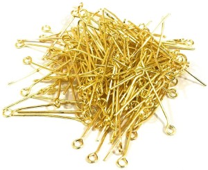 JBN Jewels Golden Color Eye Pins for Jewelry Making (Pack of 20