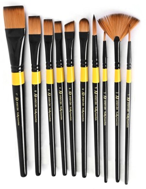 ArtRight 18 Pcs Paint Brushes Combo of Mini Liner Brushes (14 Pcs