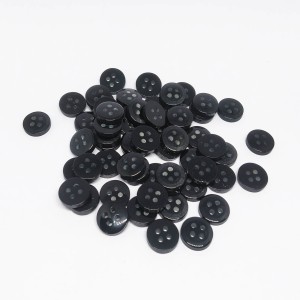 Black Plastic Round Shirt Button at Rs 11/piece in New Delhi
