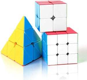 Authfort Speed Cube Set, Puzzle Cube, Magic Cube 2x2 3x3 4x4 Pyraminx Pyramid  Megaminx Puzzle Cube Toy for Children Adults, Pack of 5 - Speed Cube Set, Puzzle  Cube, Magic Cube 2x2