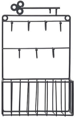 rujave Key Hook Wall Hanging Shelf Basket Iron Wall Shelf Decoration Multifunctional Decorative Storage Rack Steel Key Holder Price in India Buy rujave Key Hook Wall Hanging Shelf Basket Iron Wall