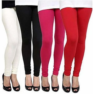 Jhanjari Cotton Ankle Length Leggings For Women Pack of 5