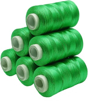 GOELX Shiny Soft Silk Thread for Beading, Tassel Making and Jewellery  Making - Green, Black,Peacock Blue,Yellow