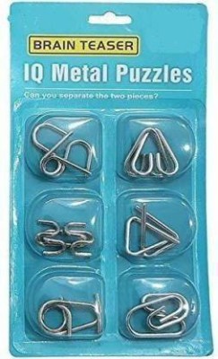 EZ Life Brain Teaser Stainless Steel Metal Puzzle Set of 12