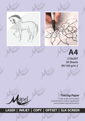Eclet 50 Sheet Tracing paperA4 Size Artist's Tracing Paper  Sheets-Translucent Sketching and Tracing Paper for Pencil, Marker and Ink,  A4 100 gsm Copy Paper - Copy Paper