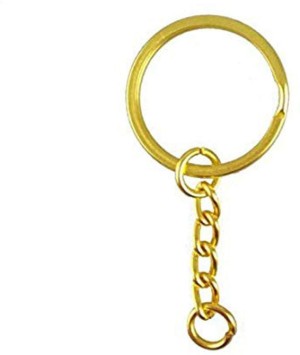 30pcs Flat Key Rings Key Chain Metal Split Ring (Round 3/4 inch Diameter),  for Home Car Keys Organization, Lead Free Nickel Plated Silver 