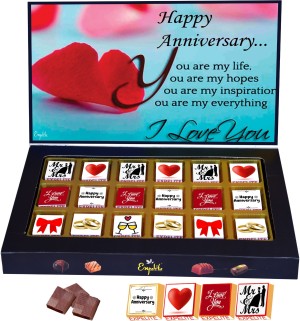 Buy Zoroy Luxury Chocolate Valentines Day Love Gift Eternal Love  Box With  20 Milk Chocolates In Love Shapes For Girlfriend  BoyFriend Anniversary  Gifts For Wife  Husband  Love Message